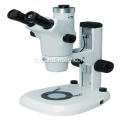 Microscopio stereo con zoom continuo trinoculare binoculare